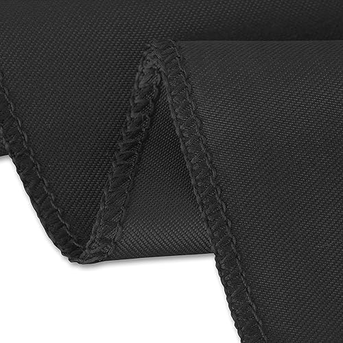 Miniatura 3 de LinenMantel de satén de 90 pulgadas, redondo, color negro