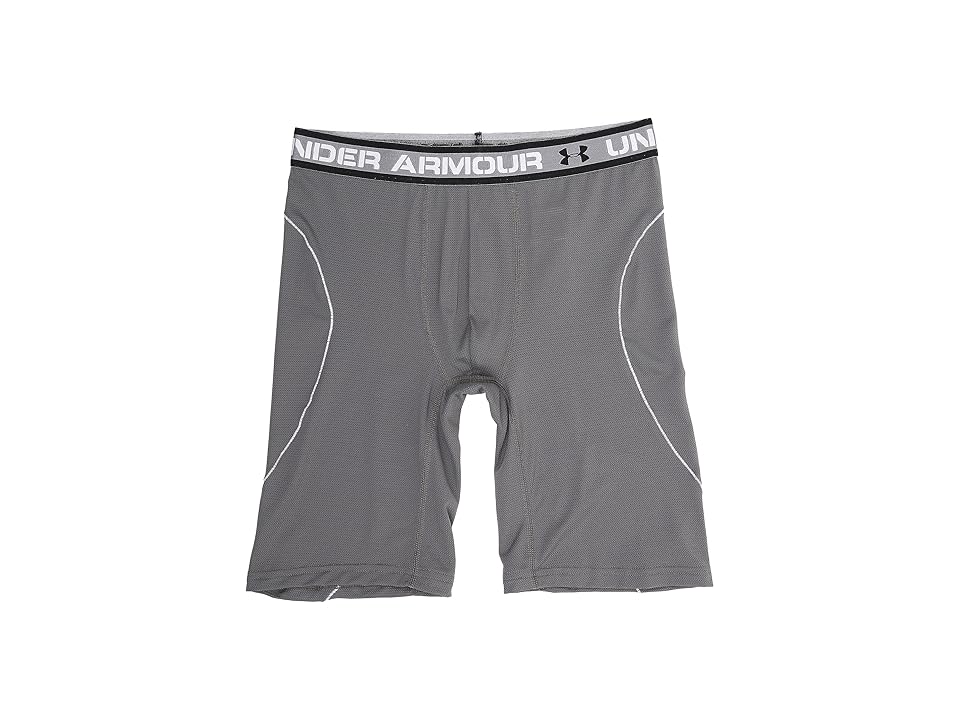 

Under Armour ISO Chill 9 BoxerJock (Graphite/White/Black) Men's Underwear, Gray