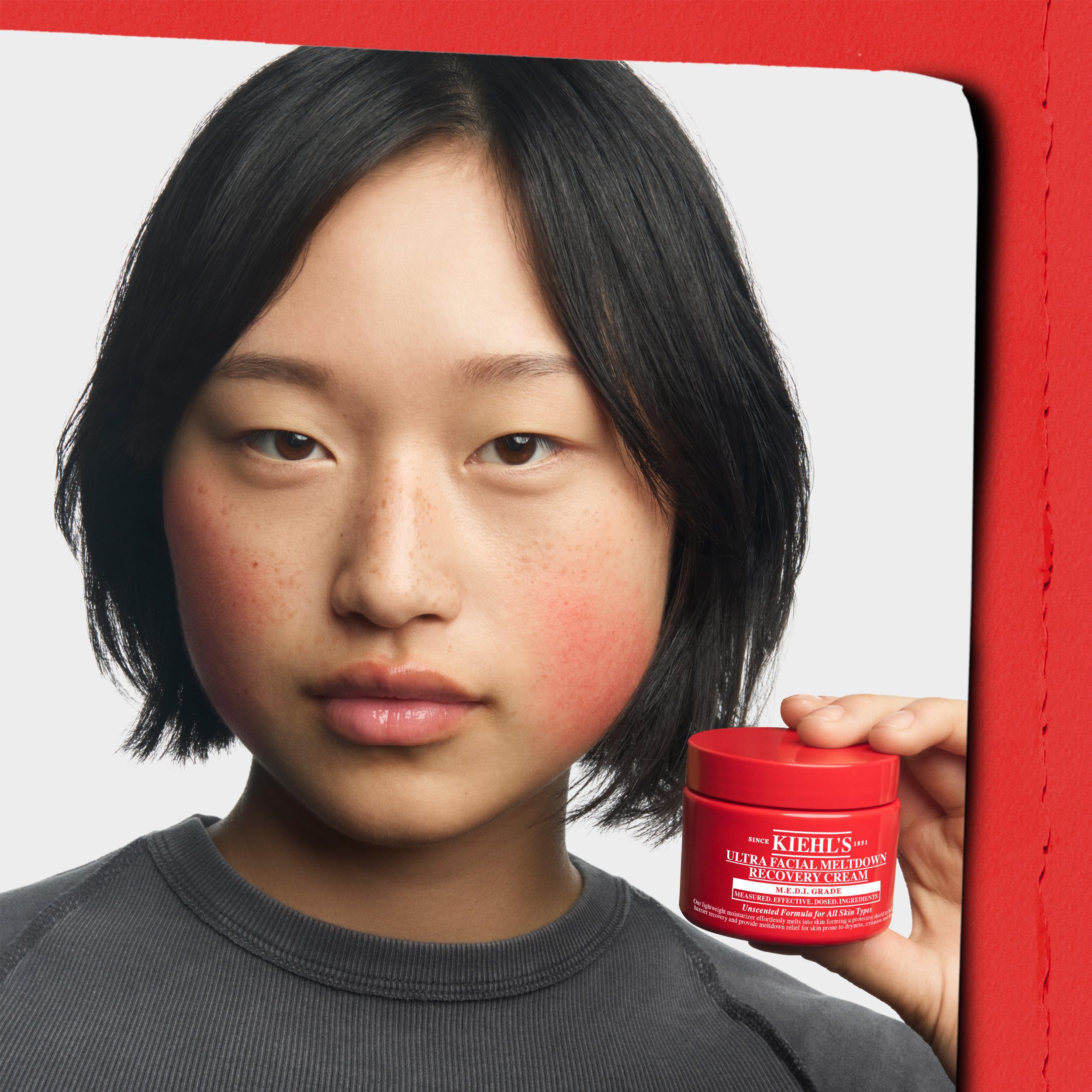 KIEHL'S Ultra Facial Meltdown Recovery Cream, Crema Viso Lenitiva, Per Pelli Secche e Sensibili, Azione Riparatrice, Sollievo Immediato, 96H di Idratazione, Con Avena Colloidale e Dexpantenolo, 50 ml