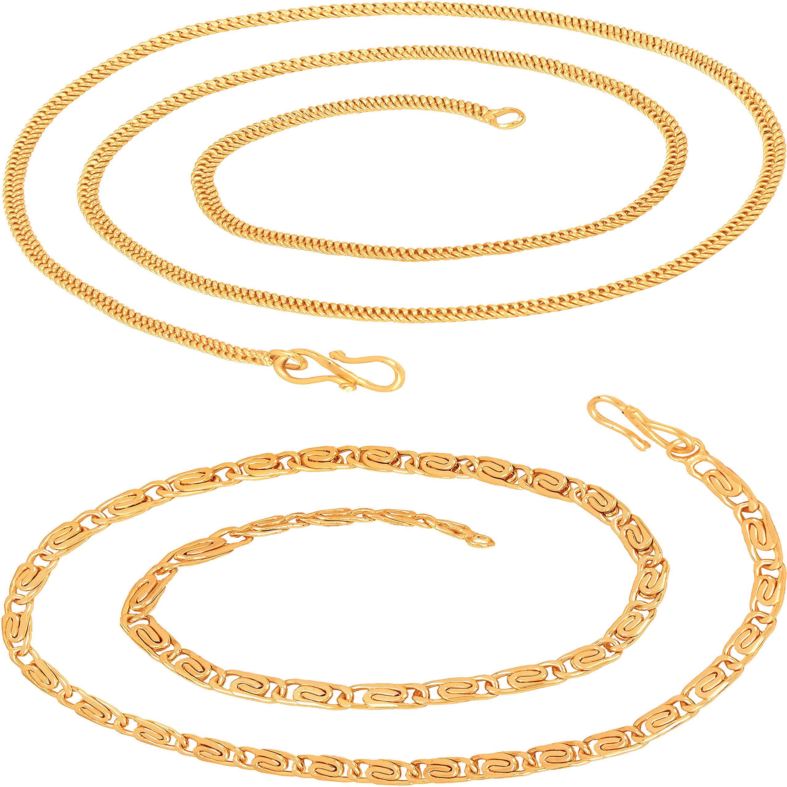 See full amazon price history chart for Fashion Frill (FF324_FF155 Gold Plated Golden Brass Combo Chain For Men Women - 24 Inches Long Fashion Frill (FF324_FF155 Gold Plated Golden Brass Combo Chain For Men Women - 24 Inches Long (B096T6RBCM) Amazon Price History, Amazon Price Tracker