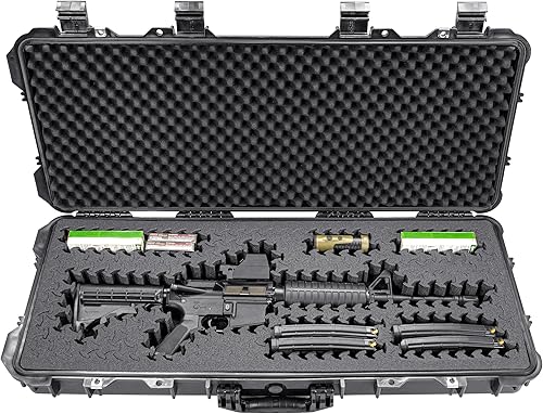 Miniatura 8 de Eylar Estuche rígido para rifle de 38 pulgadas con impresión UV Boombox retro e inserto de espuma RAGAR de 35.75 pulgadas