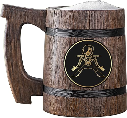 Undertale Mettaton EX - Taza de madera para jugadores, jarra de cerveza. Taza de cerveza de madera personalizada. Regalo personalizado para él,