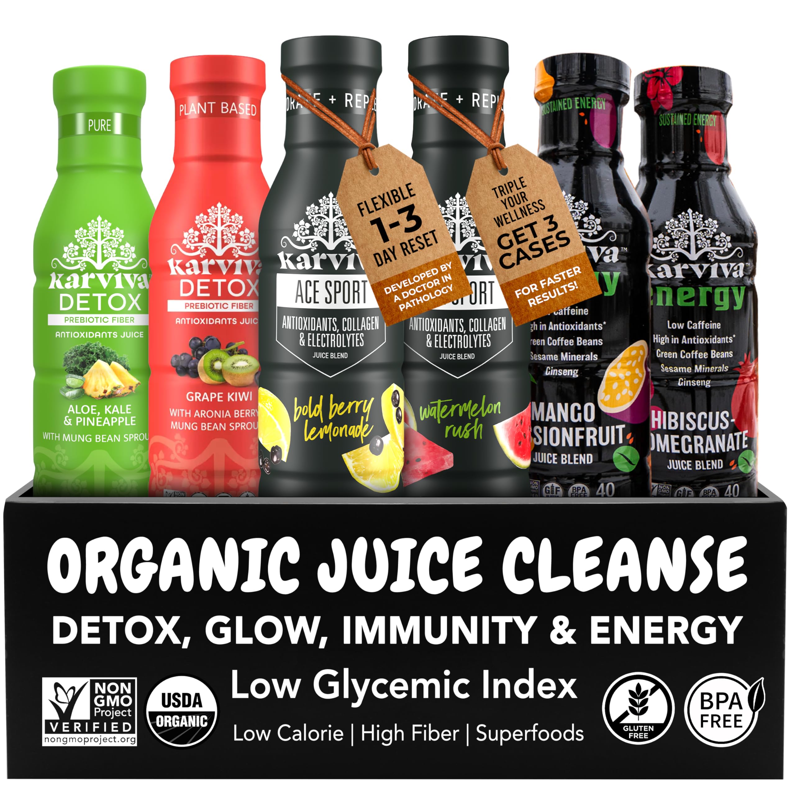 Karviva 1-Day Juice Fasting Pack