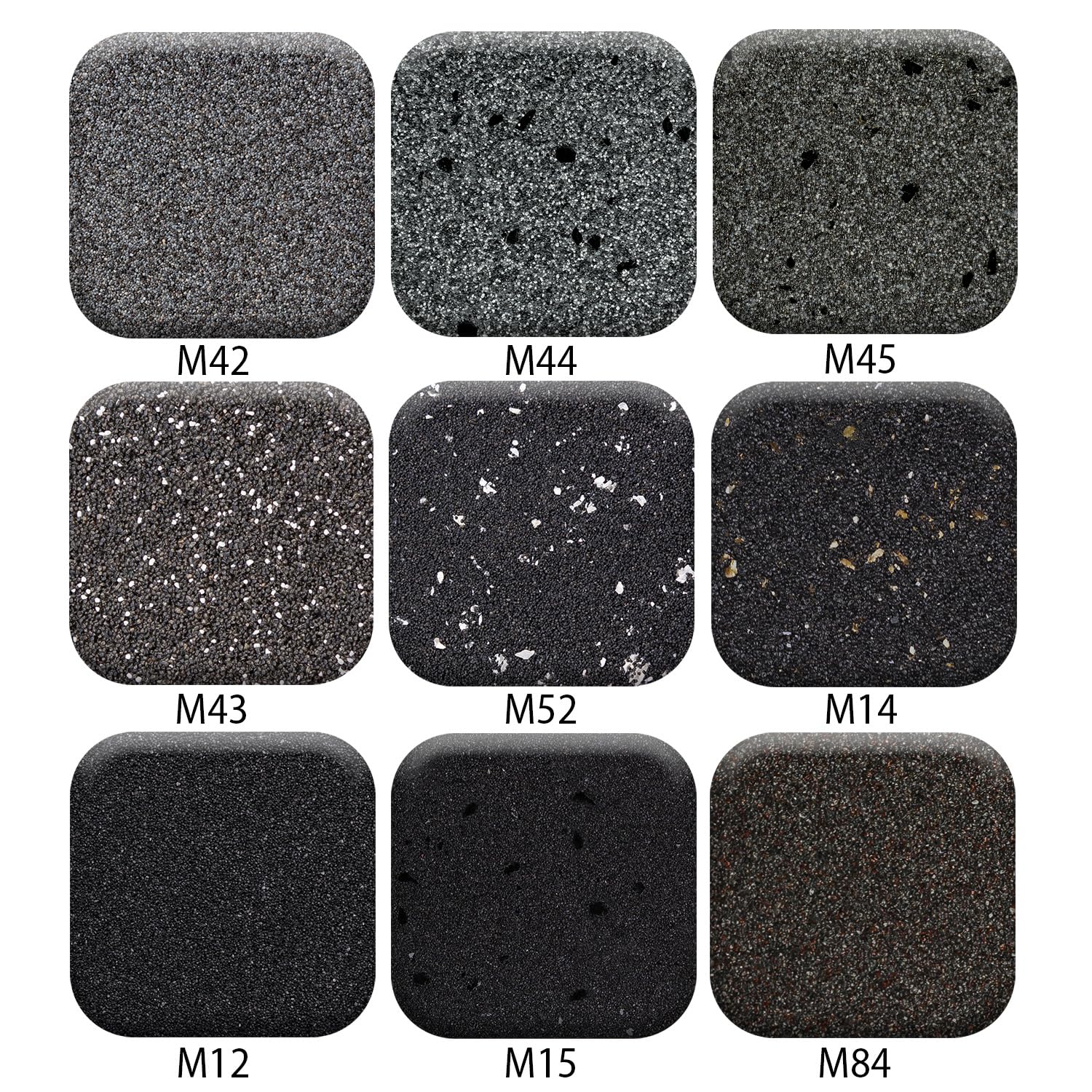 Intonaco in pietra colorata, 25 kg, Nero, M12, intonaco decorativo per interni ed esterni, intonaco per facciate, intonaco finito, intonaco pregiato, antigraffio
