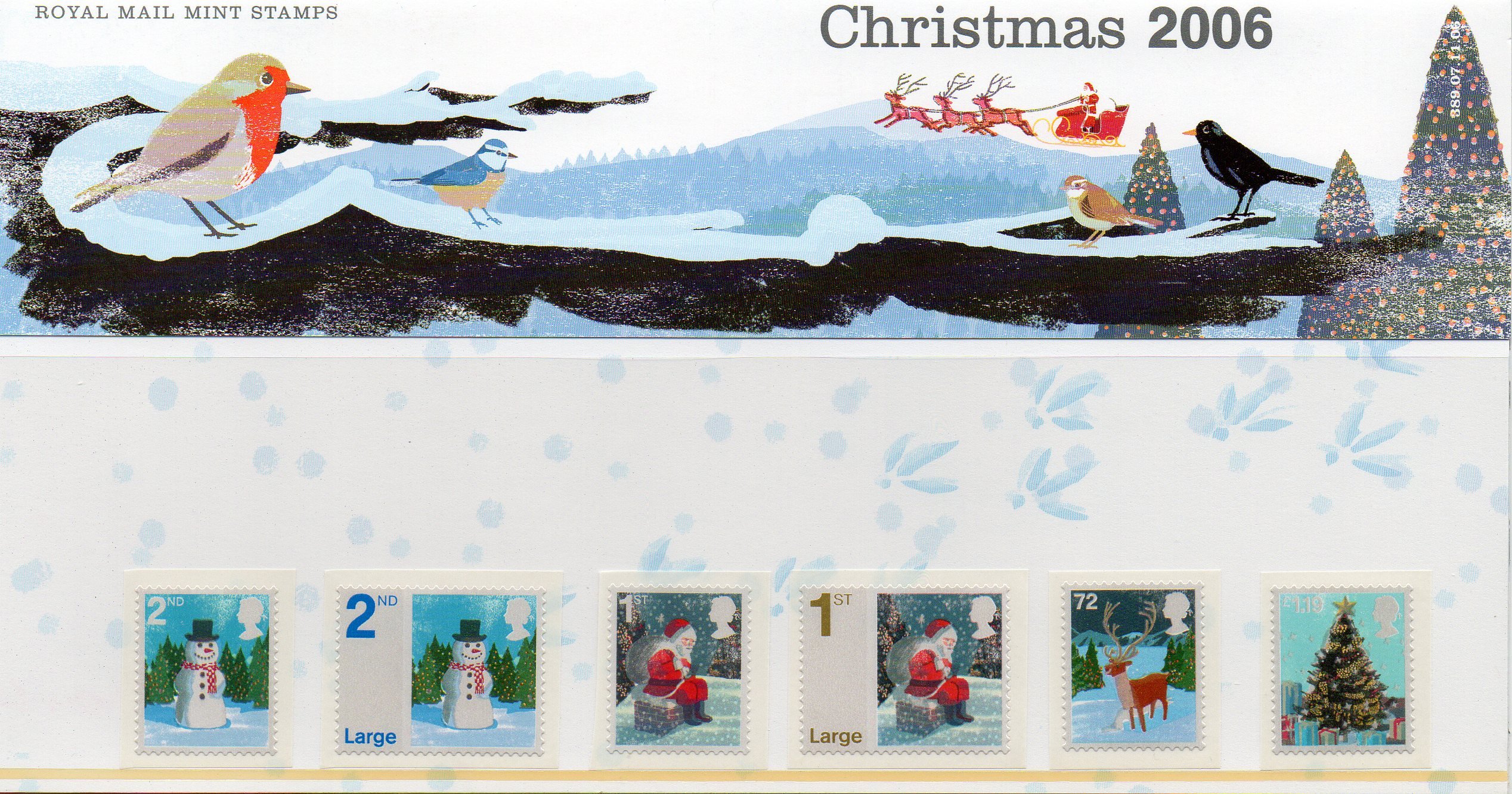 Noël 2006 No : 389 Pack de présentation timbre collection philatélie