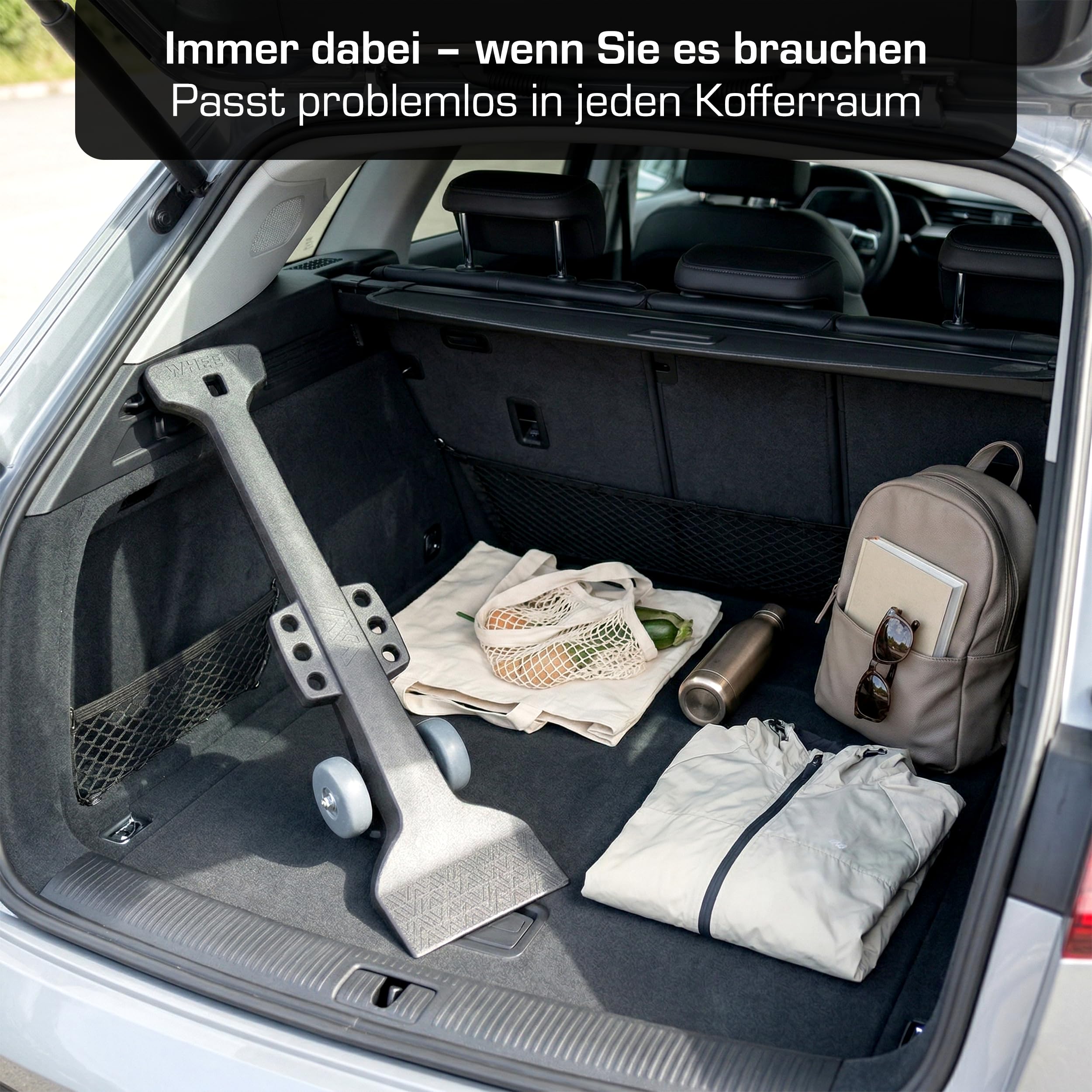 Wheely Reifenmontagehilfe 60 cm – Hilfe beim Reifenwechsel für PKW & SUV – 63 kg Tragkraft – Ergonomisches Werkzeug zum Reifen selber wechseln – Made in Norway