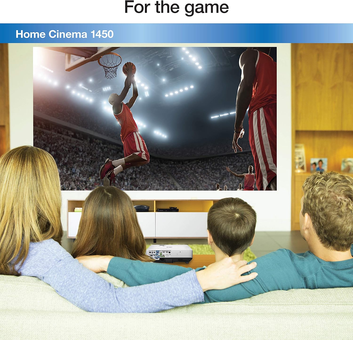 Epson HC1450 Home Cinema 4200 lumens white brightness 3LCD with MHL Video Projector Home Cinema 1450 image 6 of 7 B06VWVK3RL