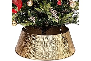 BIRDROCK HOME Metal Tree Collar: Protect Your Tree & Elevate Your Holiday Décor
