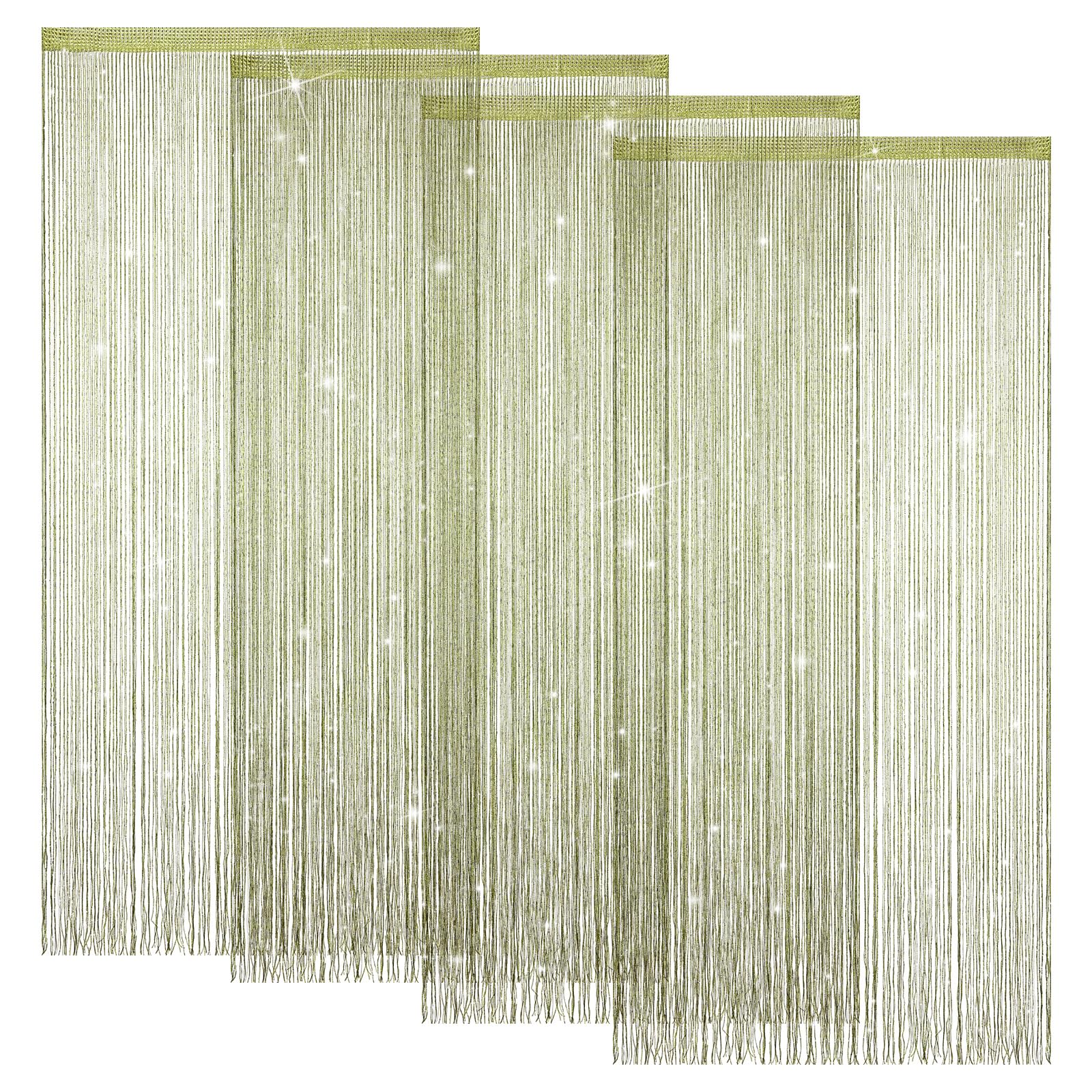 VavoStocks 4 Pieces Glitter String Curtains Doorway Beads Curtains