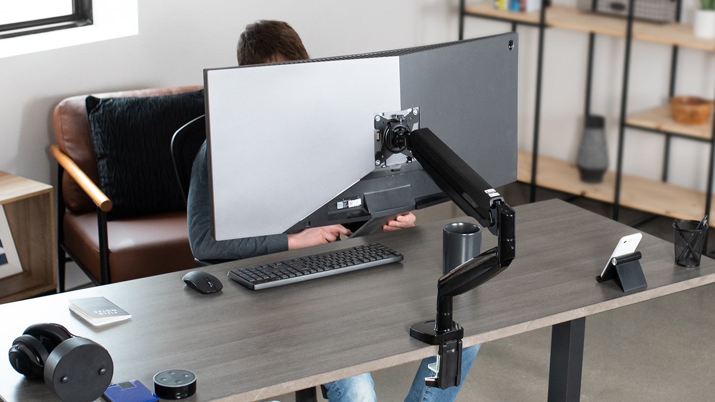 Amazon.com: VIVO Premium Aluminum Heavy Duty Single Monitor Arm