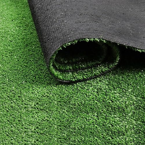 Artificial Grass 7' x 15', Fake Grass Carpet Faux Synthetic Turf Rug with Drainage Holes, Easy to Clean, 10MM Pile, Great for Garden, Patio, Balcony, Floor and Wall Decoration