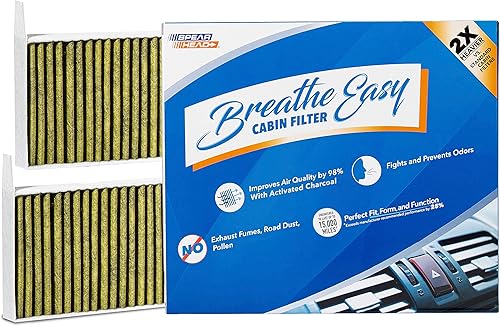 Miniatura 17 de Spearhead Premium Breathe Easy - Filtro de cabina con hasta un 25% más de vida útil con carbón activado