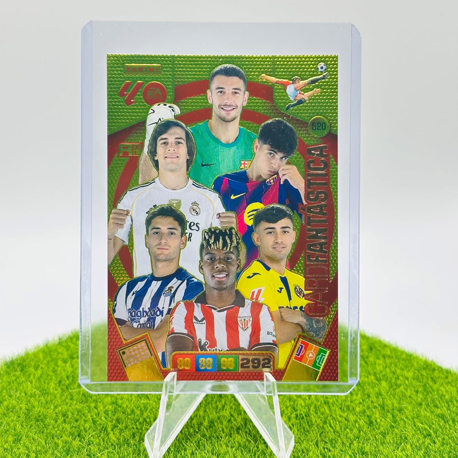 Adrenalyn XL 2025-2026 – Loose Trading Cards – Choose The Card - Ballon d'Or, Mythical, Extra Gold and Momentum (520 FANTASTIC – New Golden Ball)