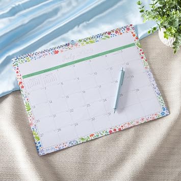 Blue Sky 2025-2026 Monthly Academic Wall Calendar, 15x12, Ditsy Dapple