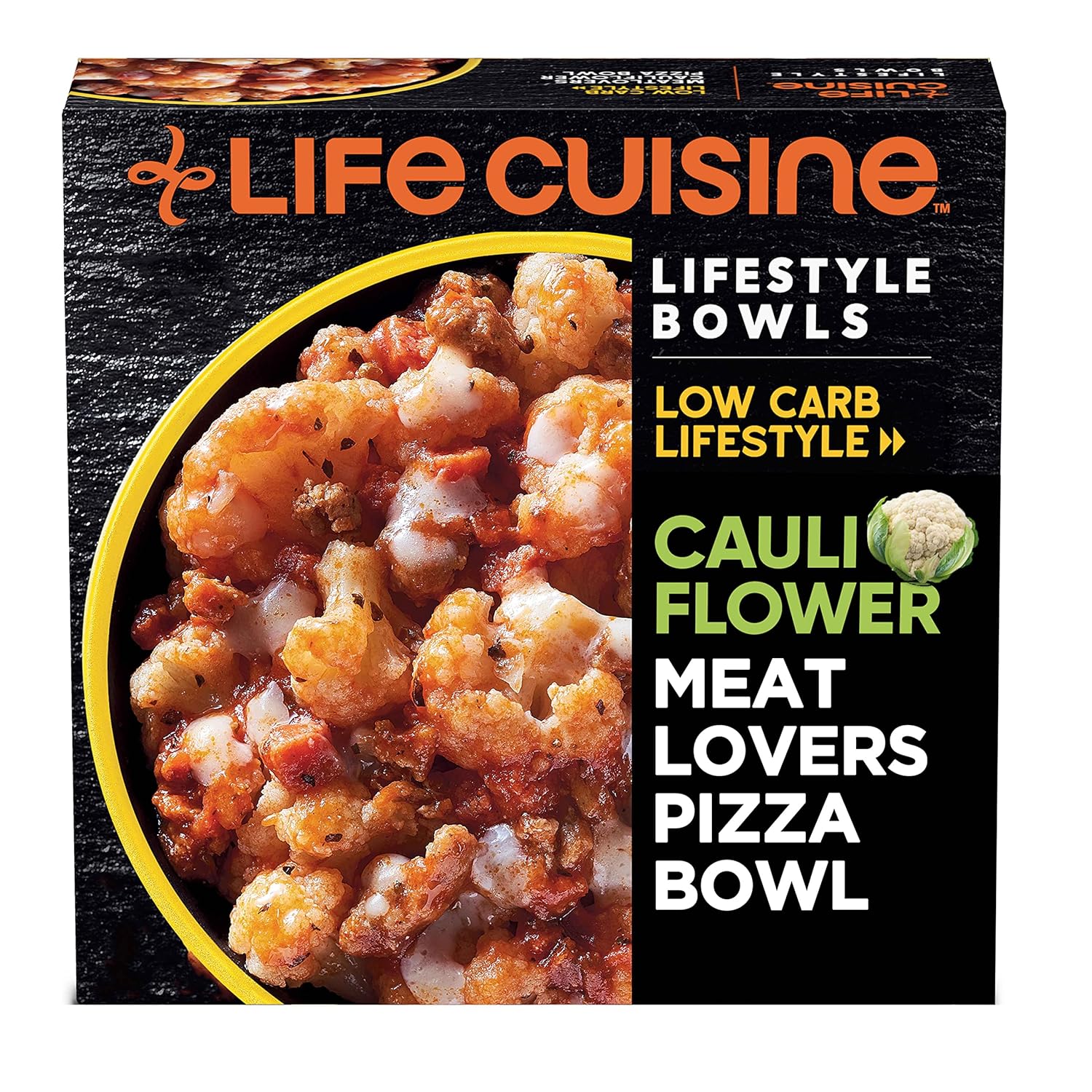 Life Cuisine Meatlovers Cauliflower Pizza Bowl Frozen Meal