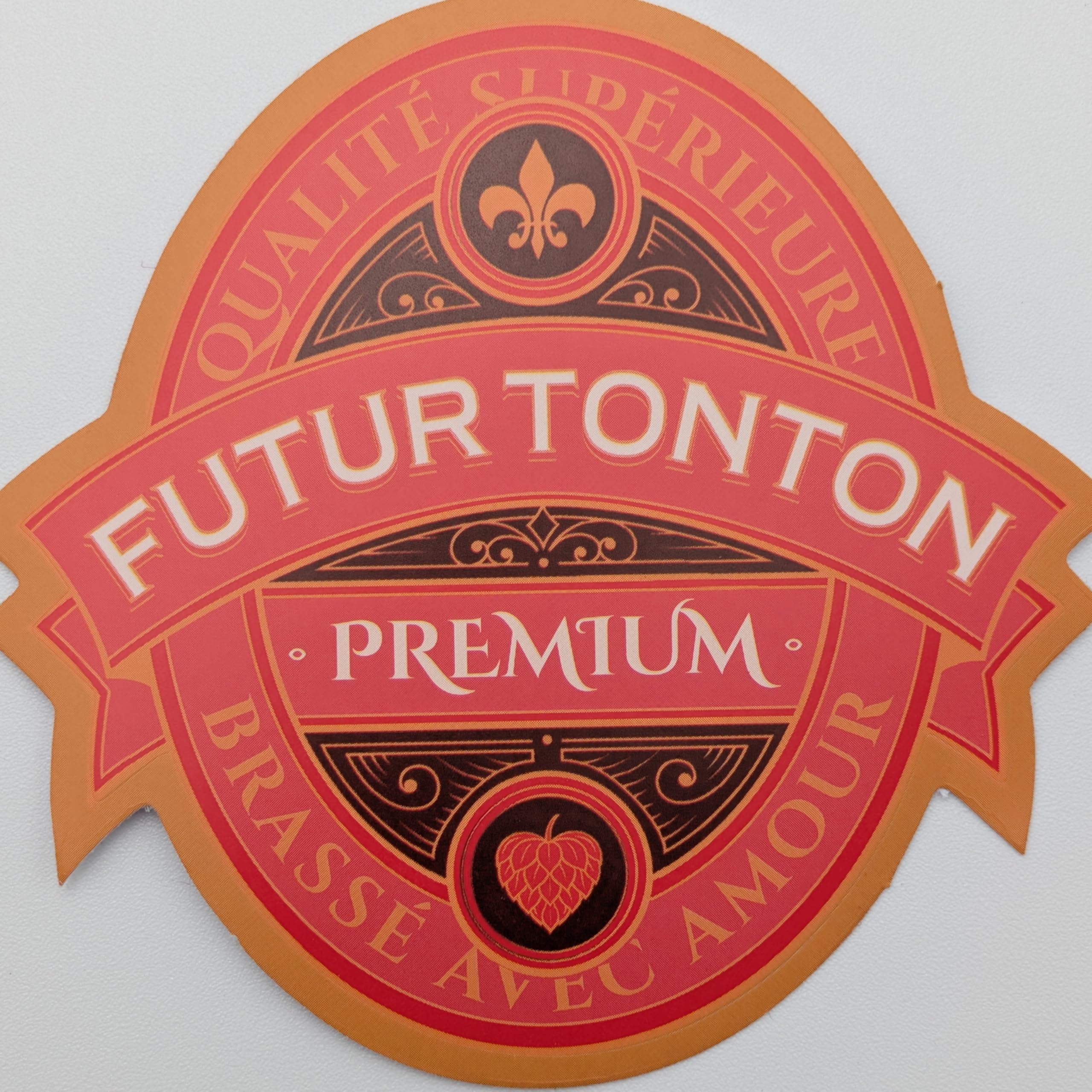 FunFest - Lot x3 Étiquettes Bière Annonce Grossesse - Futur Tonton - (Texte Français) - 5