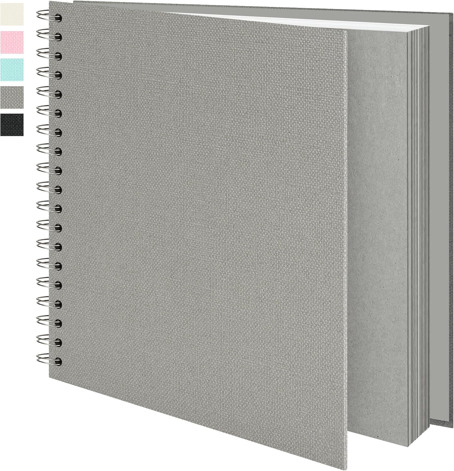 Album Scrapbook Vienrose 20,5x20,5 Cm - Copertina Rigida Kraft, 40 Pagine Bianche, Per Foto E Ricordi - Foto 3