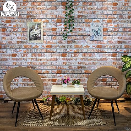 Miniatura 3 de IZODEKOR Paneles de pared con efecto ladrillo 3D, paneles de ladrillo sintético para sala de estar, cocina, baño y más, humo de ceniza, paquete de
