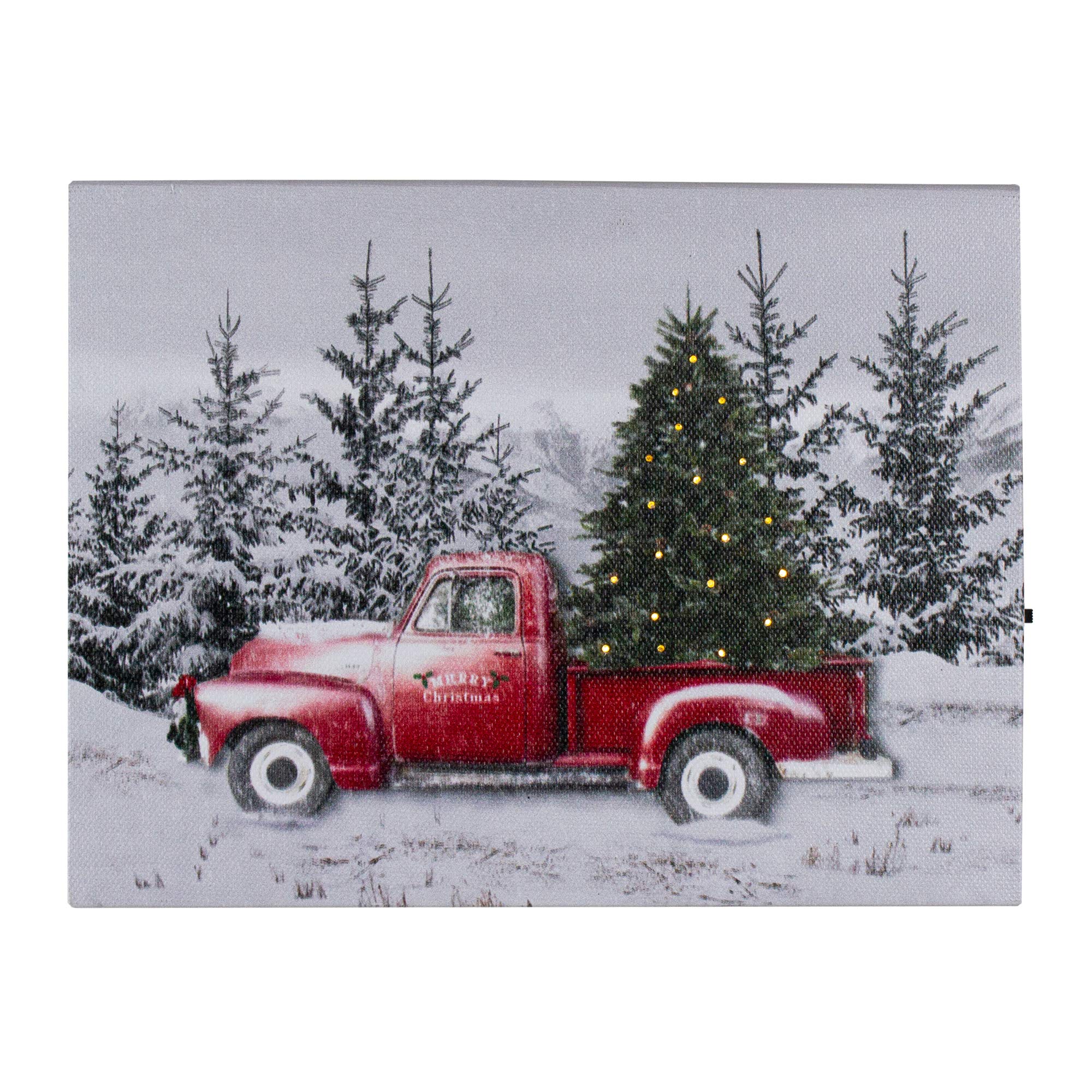 Amazon.com: Northlight Lighted Christmas Tree in a Red Truck