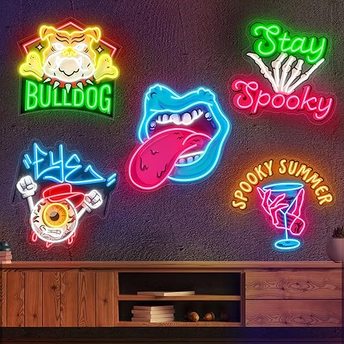 Miniatura 10 de SELICOR Rótulos en luces LED de neón para habitación boda fiesta de cumpleaños letrero de neón para decoración de casa bar tienda y logo Texto en 2
