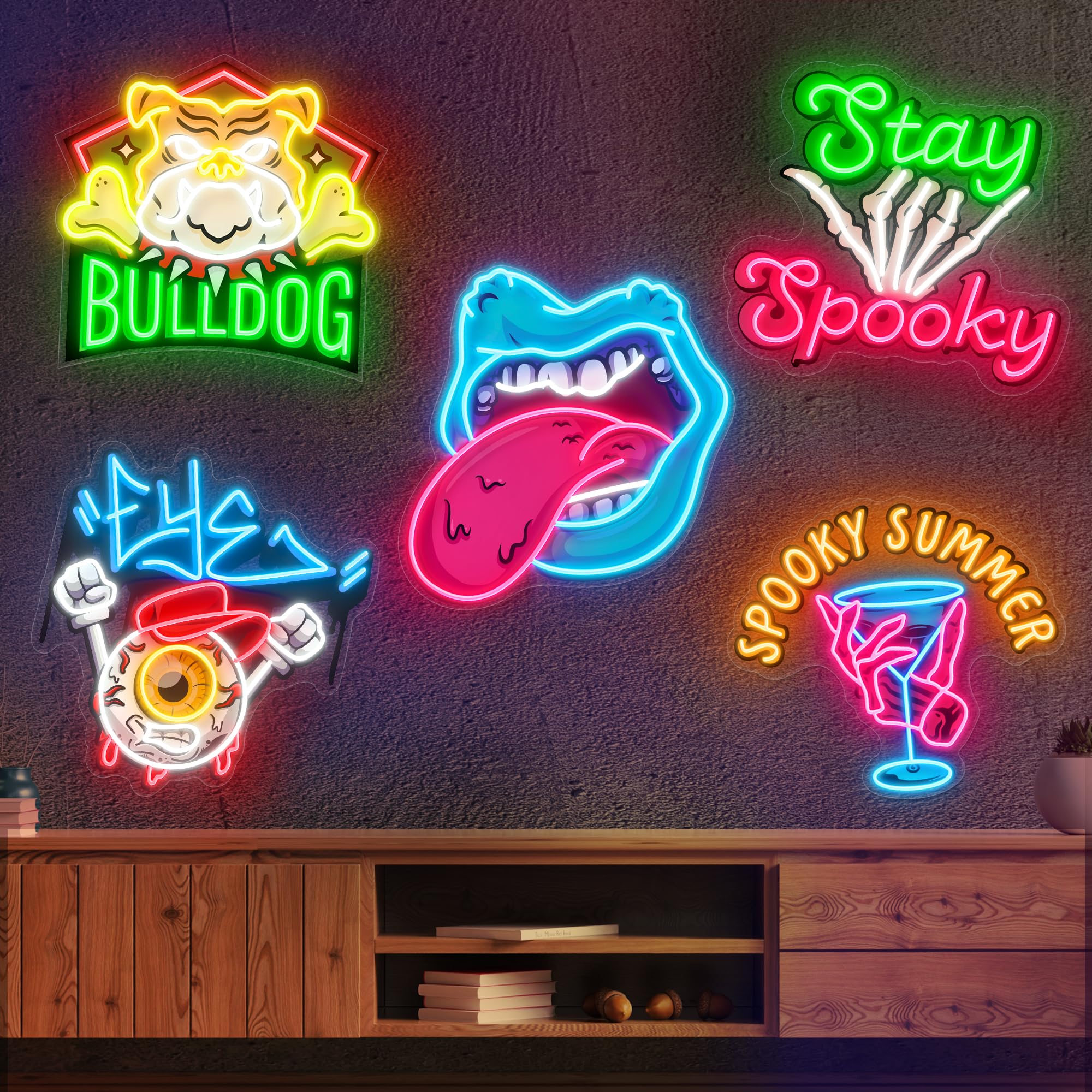 SELICOR Custom Logo Neon Sign - Personalized LED Business Logo with UV Printing, Customized LED Neon Light Up Sign for Home Bar Salon Shops Nails Beauty Company Logo Office Wall