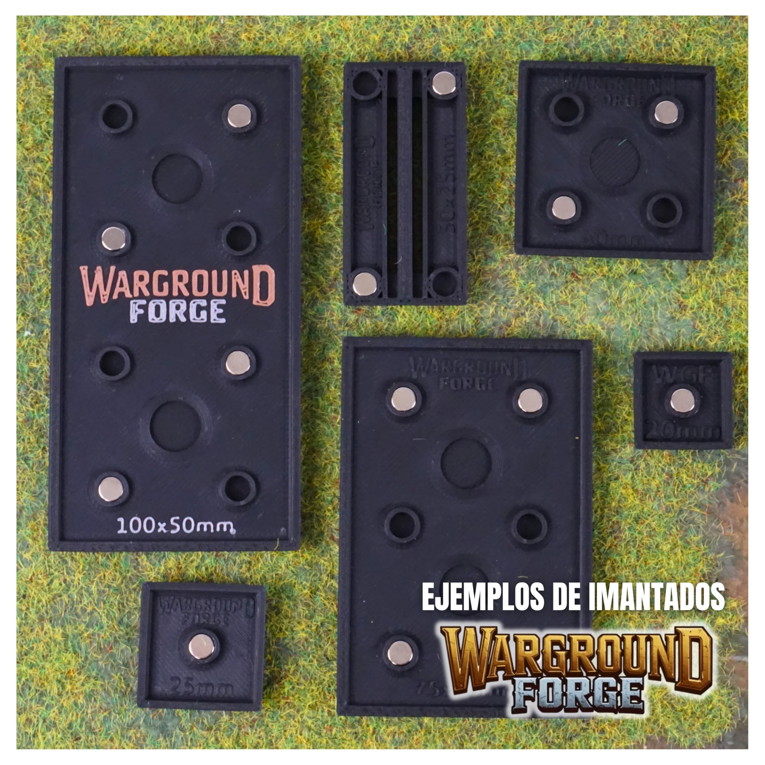 Peana Cuadrada 20mm (30 Unidades), peanas para Wargames cuadradas, rectangulares, Pintura y modelismo, para Figuras, miniaturas rol, Juegos de Mesa wargame de Miniatura (20, 30mm)