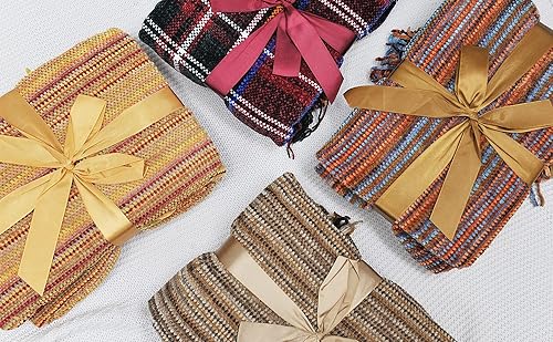 Miniatura 8 de Home Soft Things Manta de felpilla de cristal multicolor de 60 x 80 pulgadas, amarilloverdecamello, para todas las estaciones, para decoración del