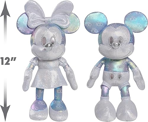 Miniatura 4 de Disney Just Play - Juego de coleccionista de 100 años de Wonder Mickey Mouse y Minnie Mouse de peluche, juguetes para niños a partir de 2 años