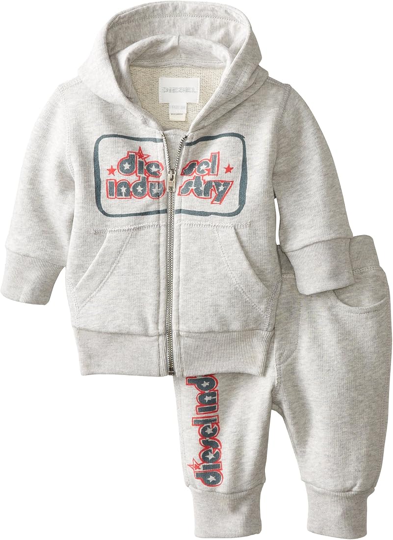 Buy Diesel Baby Boys' Saxyb Set 2 Piece Zip Hoodie and Sweatpant