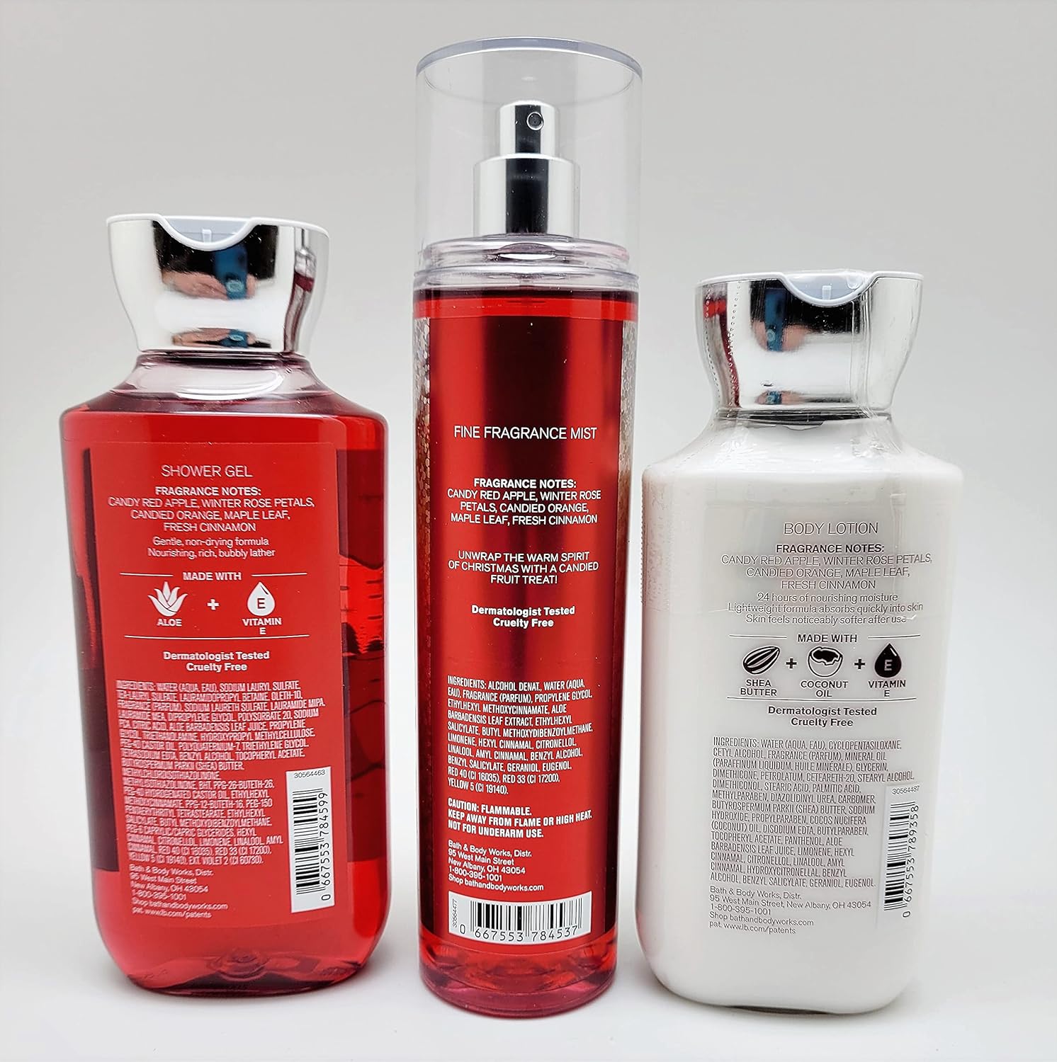 Generic Bath & Body Works - Winter Candy Apple - 3 pc Trio Bundle - Shower Gel, Fine Fragrance Mist and Super Smooth Body Lotion, 3 pc Bundle