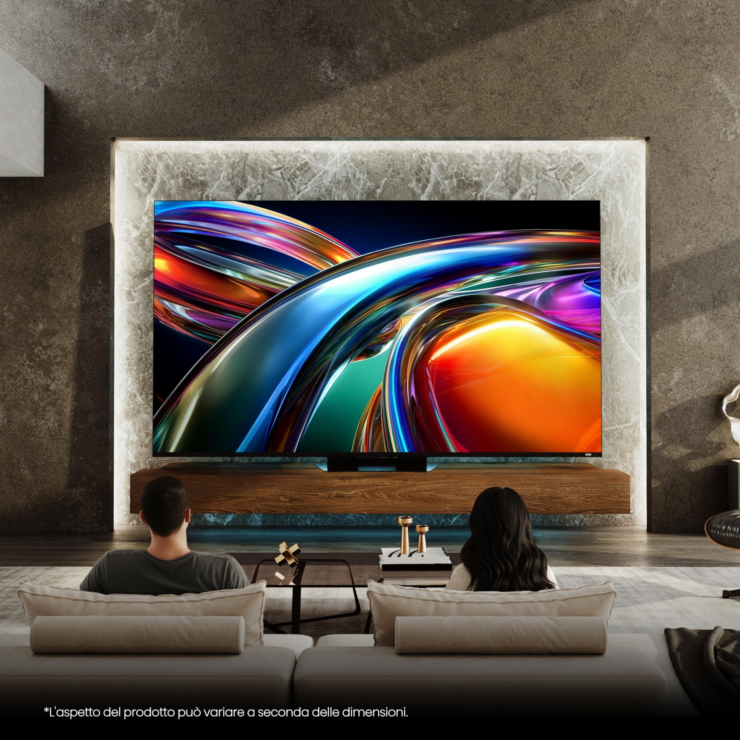 Hisense Smart TV RGB MiniLED 180Hz 75" 4K 75UR9S | Schermo Anti-Riflesso, Dolby Atmos 4.1.2 By Devialet, Dolby Vision IQ, IMAX, VIDAA OS, USB-C,Wifi 6, BT, Airplay2, 2026 Model