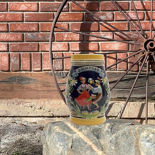 Miniatura 2 de OktoberfestHaus Oktoberfest - Tazas para el festival de la cerveza alemana, jarra de cerámica para amantes de la cerveza, jarras para cerveza,