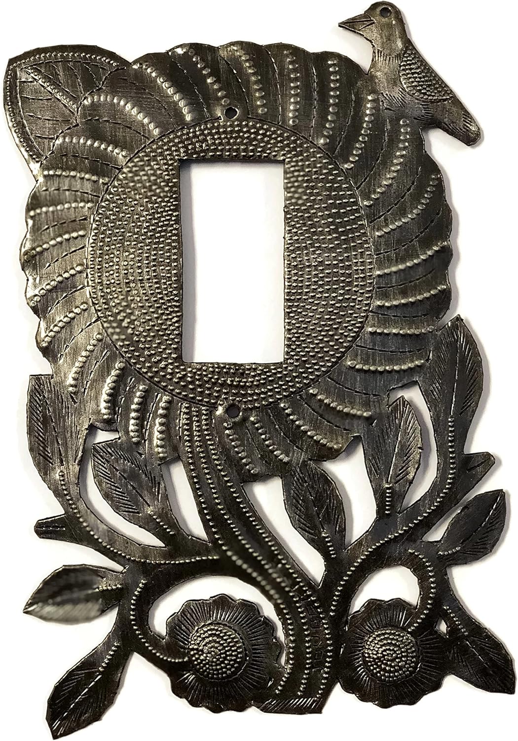 Decorative Rocker Switch Plate Cover, Sunflower Theme with Branches and ...