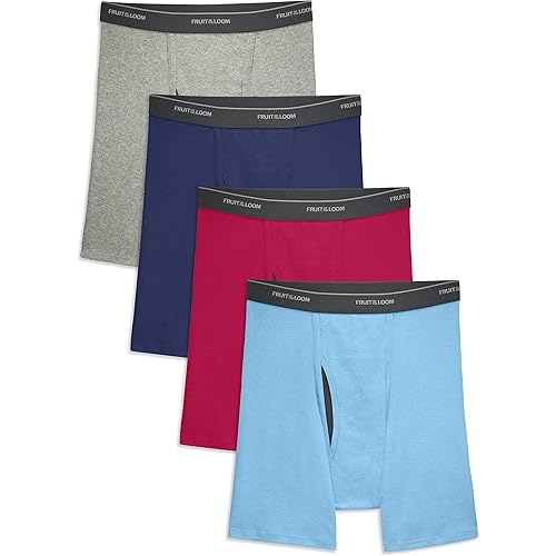 Fruit of the Loom Men's No Ride Up Boxer Brief