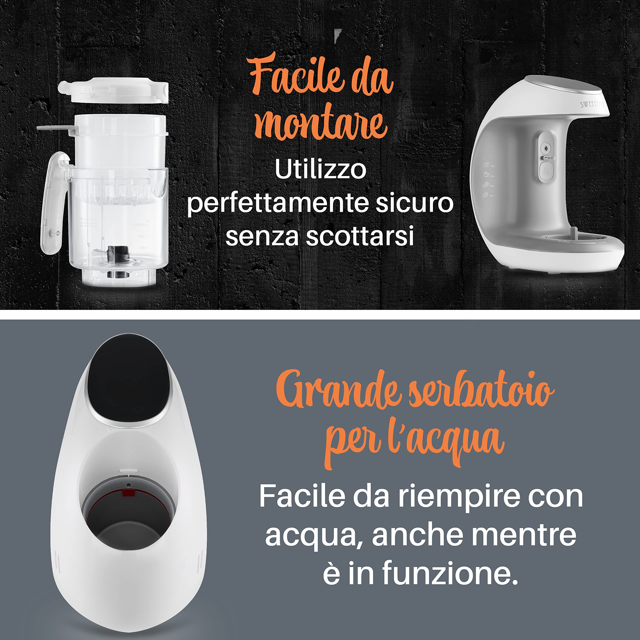 Sweety Fox Cuocipappa Mixer Multifunzione 7-in-1 per Bébé - Vapore, Mixer, Pulse