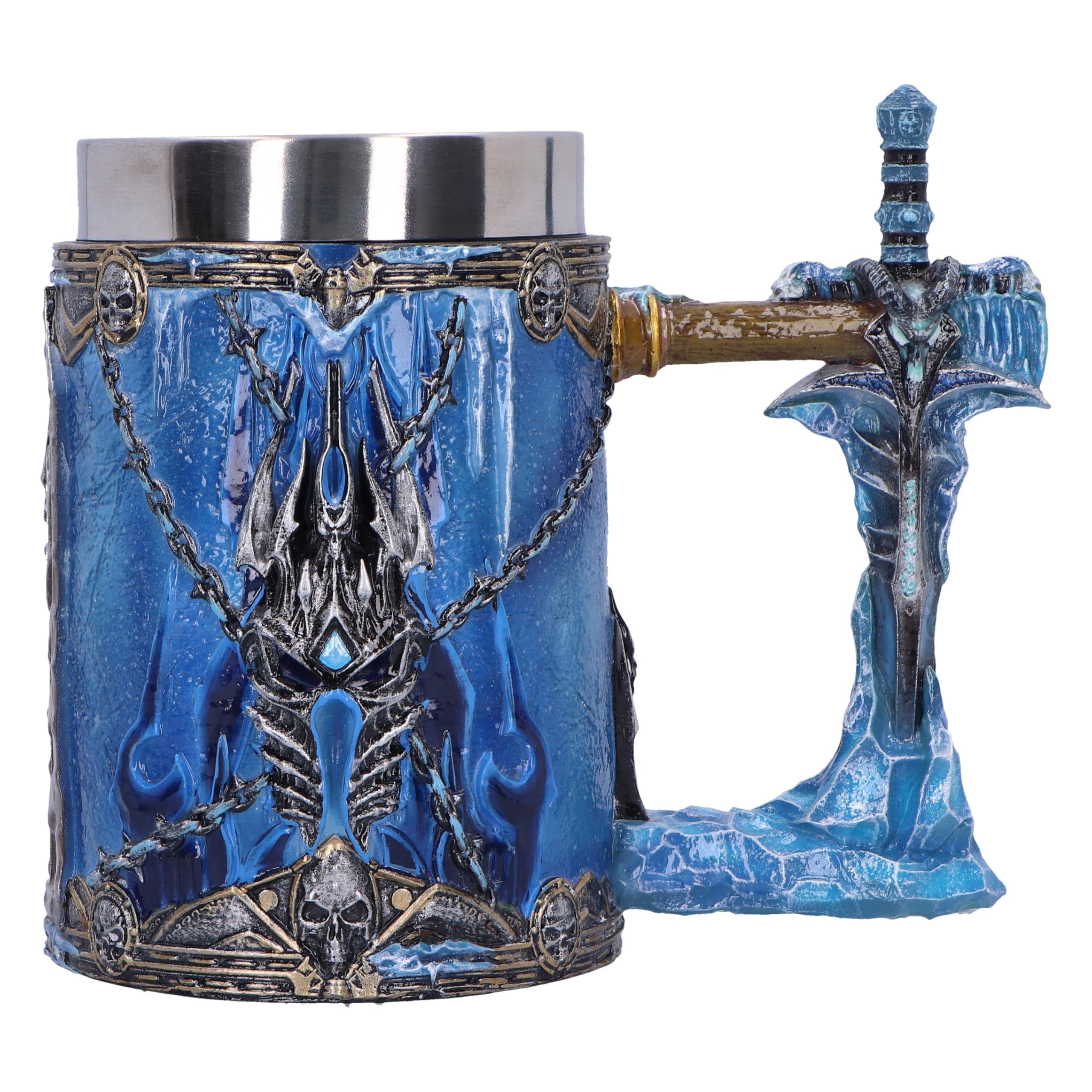Nemesis Now World of Warcraft The Lich King Tankard, Resin, Blue