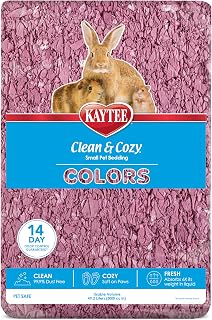 Kaytee Clean & Cozy Colors, Small Animal Bedding with Extreme Odor Control, Plum, 49.2 Liters