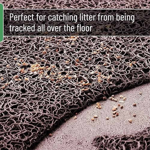 Miniatura 3 de Mr. Pen - Tapete grande de arena para gatos, 23 x 35 pulgadas, tapete marrón para caja de arena para gatos, tapete para atrapar arena para gatos,