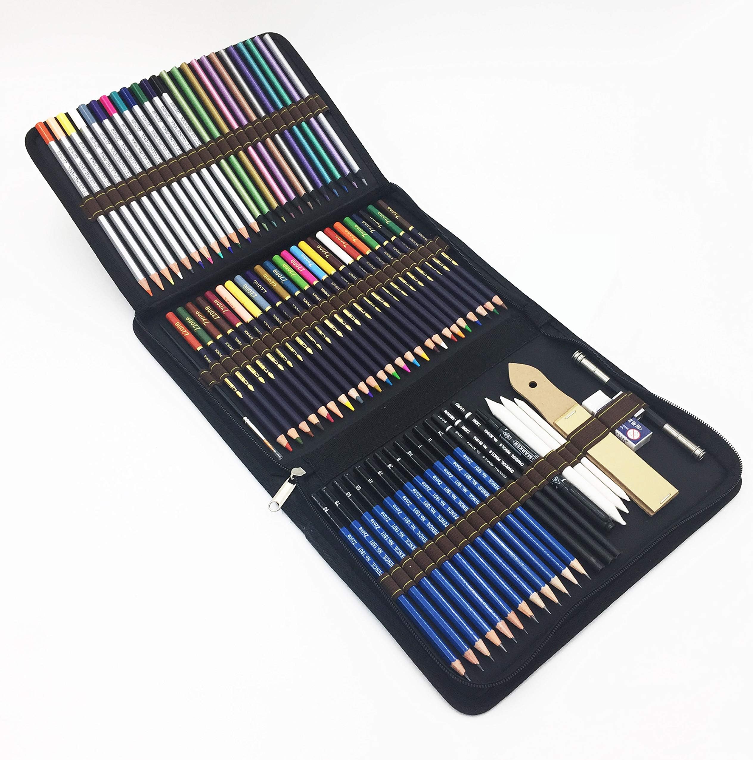 72 Piece Drawing & Sketch Pencils Set - Ideal for Beginners & Pro Artists Drawing, Sketching, Shading & Colouring