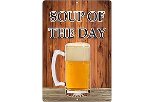 Rogue River Tactical Funny Beer Signs for Home Bars and Kitchens, "Soup of the Day"