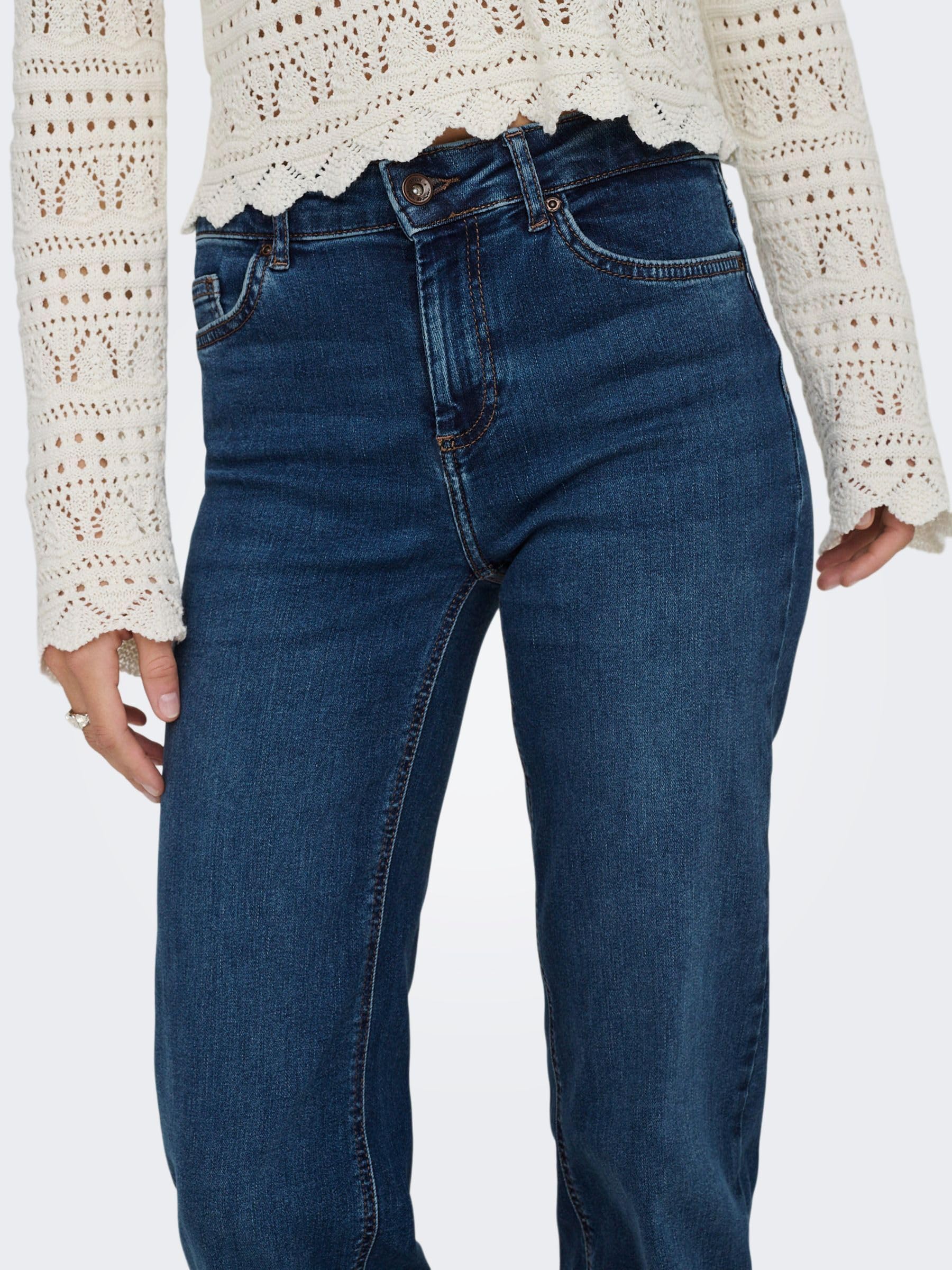 ONLY Straight Fit Jeans ONLBLUSH Mid Waist Straight Fit Jeans