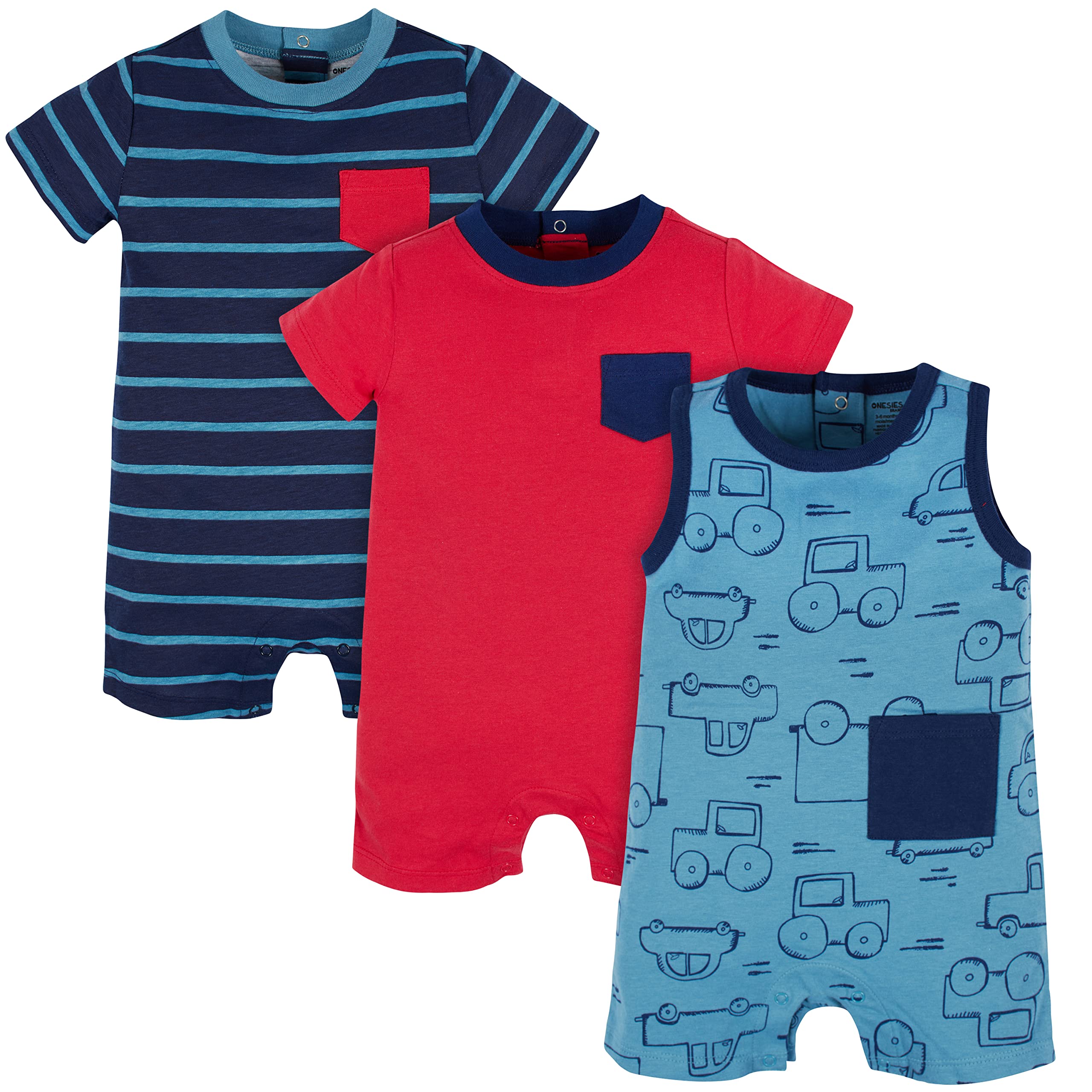 Onesies Brandbaby-boys 3-pack Romper Romper