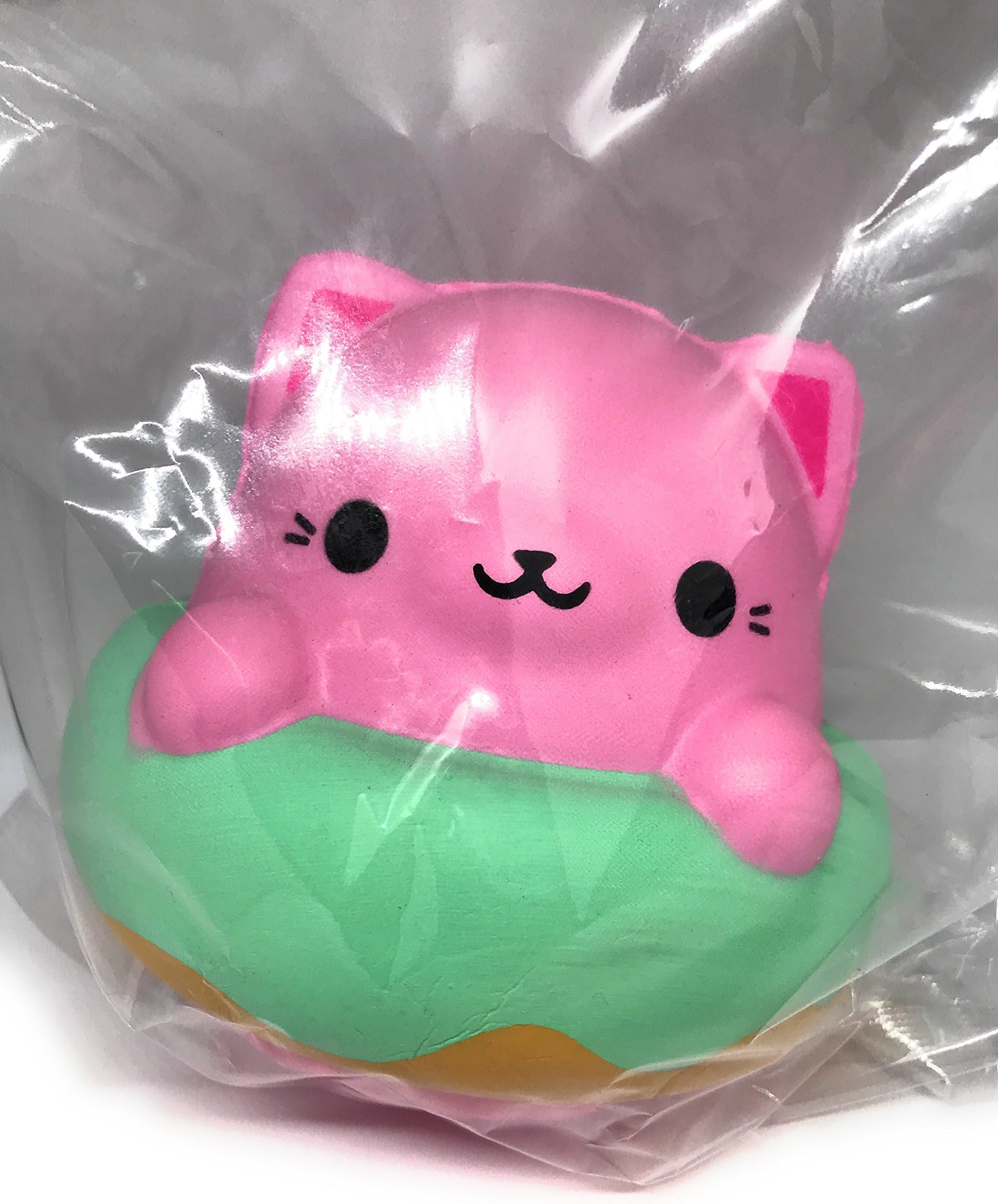 Squishies The Orb Factory soft n slo jumbo animal pal pink and green
