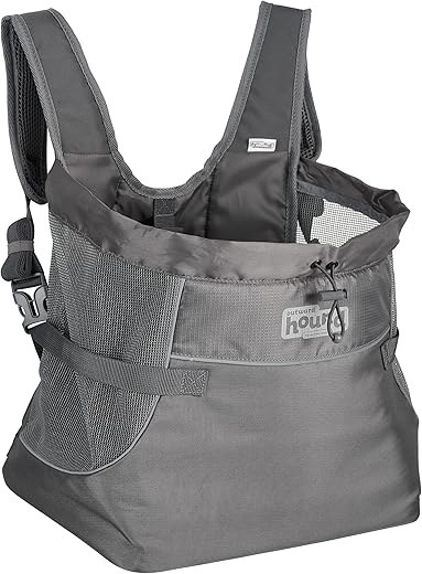 Outward Hound PupPak Dog Front Carrier, Medium, Grey