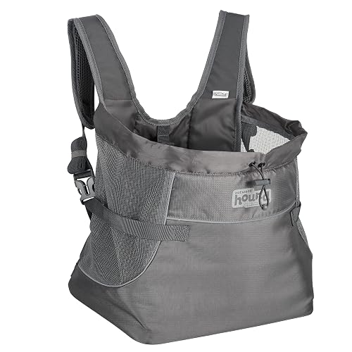 Outward Hound PupPak - Transportín Frontal para Perro, Mediano, Color Gris