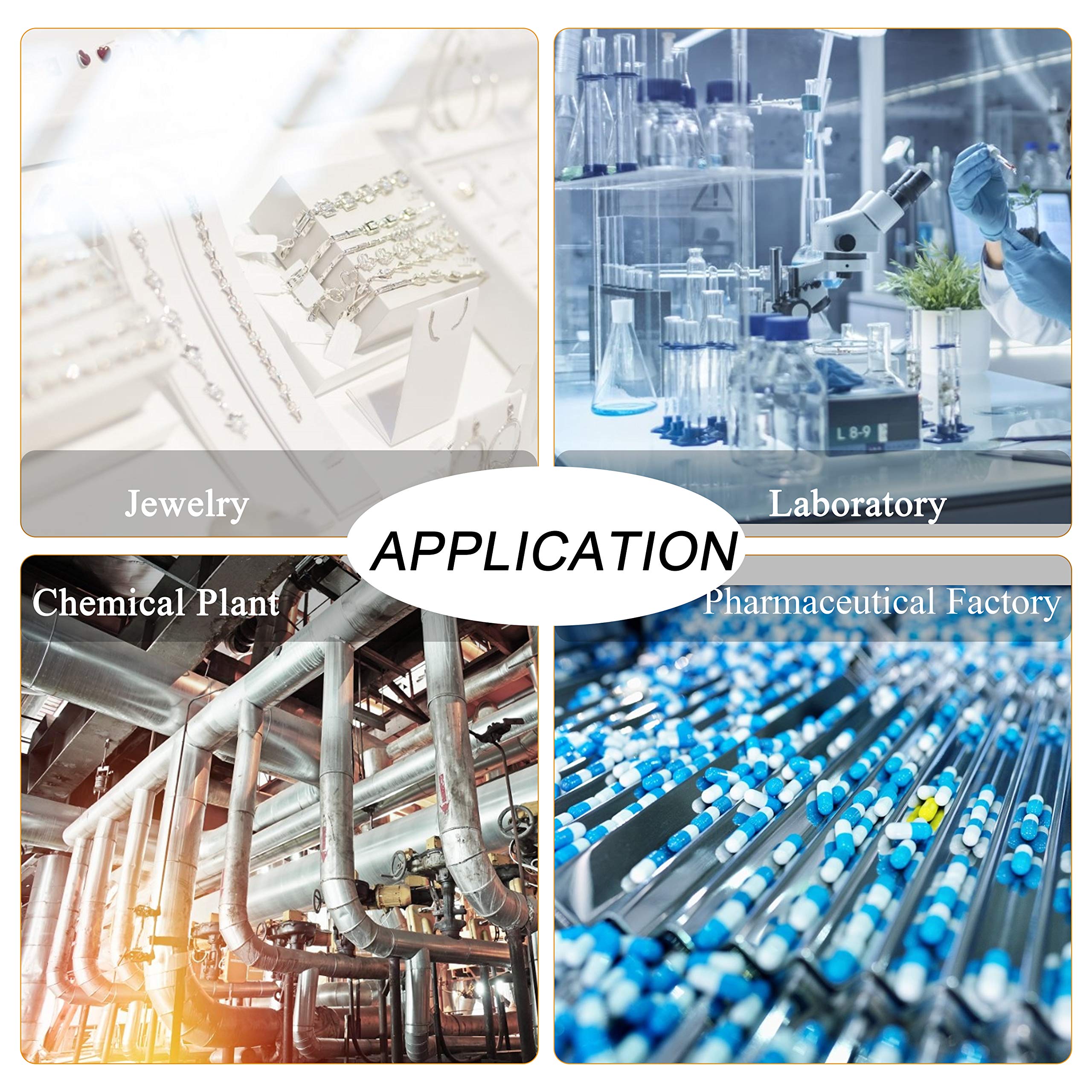 CGOLDENWALL Balanza analítica digital de alta precisión Balanza electrónica digital para farmacia de laboratorio (500g 1mg)