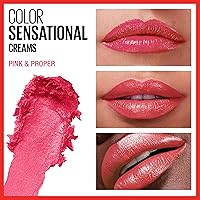 Vista 11 de Maybelline Color Sensational Lipstick, Lip Makeup, Cream Finish, Hydrating Lipstick, Rum Riche, Deep Nude ,1 Count #BLUSHING BUD