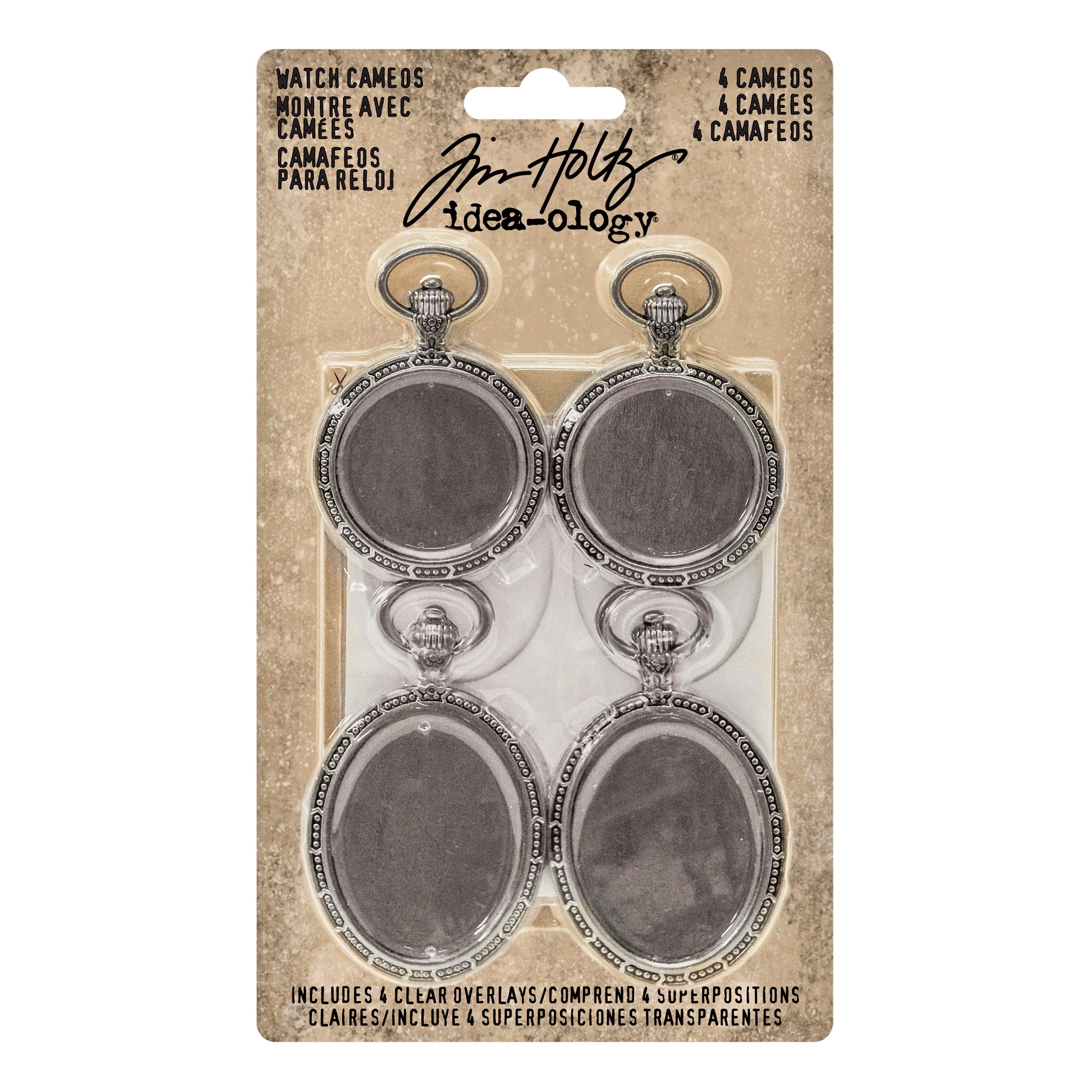 Advantus Idea-Ology Metal Watch Cameos 1.25 2 1.5 x 2.5-inch-Antique Nickel 531052