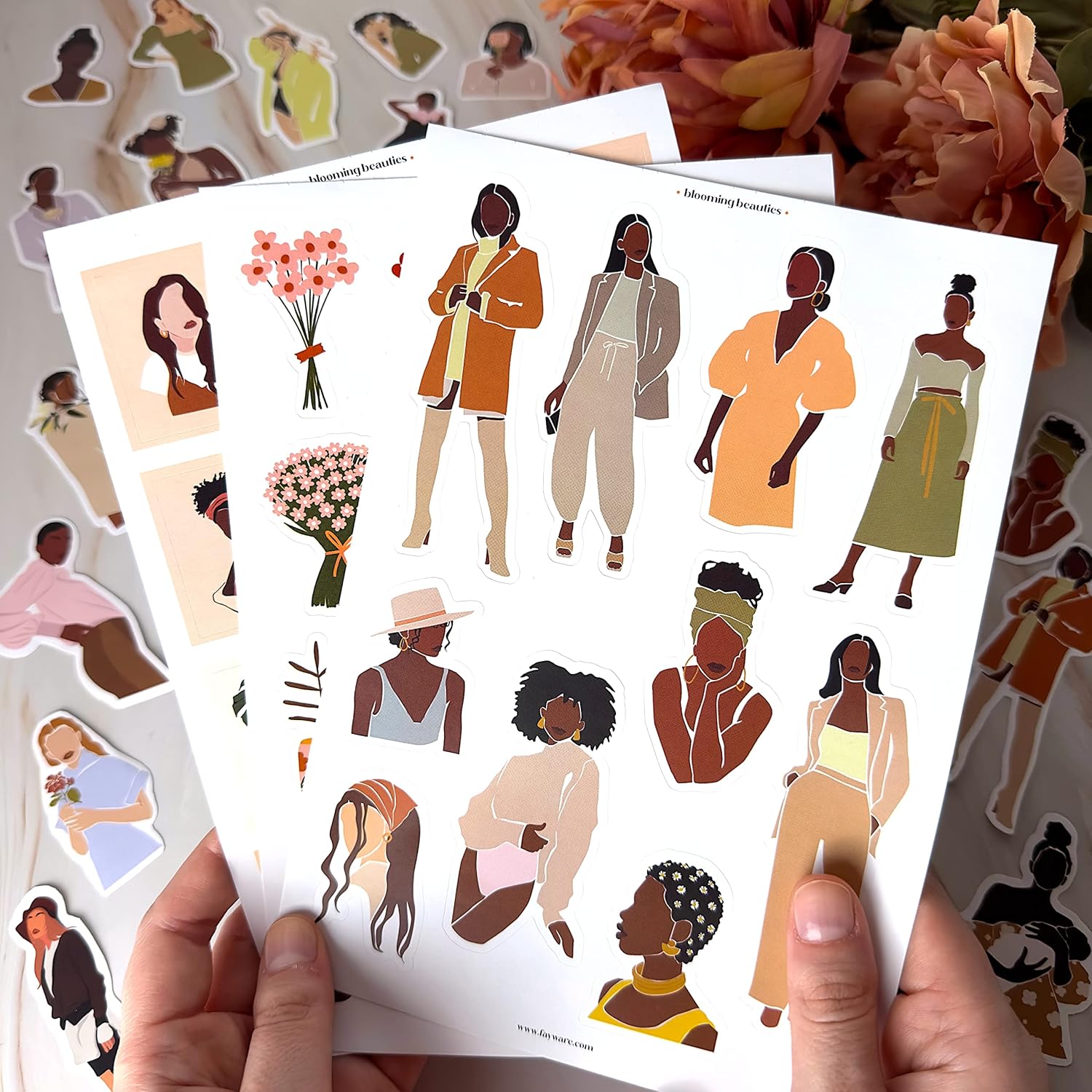 FAYWARE Aesthetic and Vintage Stickers for Journaling and