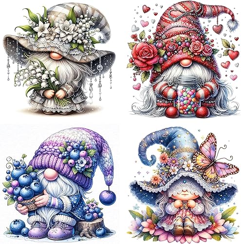 NAIMOER Paquete de 4 kits de pintura de diamantes para adultos, kit de pintura de diamantes redondos de taladro completo, kits de arte de diamantes NAIMOER Paquete de 4 kits de pintura de diamantes para adultos, kit de pintura de diamantes redondos de taladro completo, kits de arte de diamantes